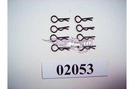 02053 8 x Body Clips